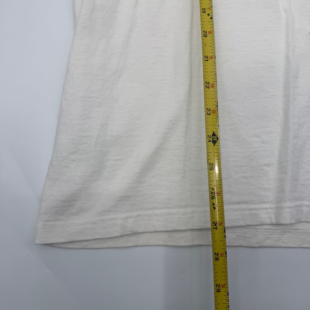 Fruit of the Loom Mens Large Shirt White Halloween Pumpkins Cat Trick or Treat - Picture 3 of 7